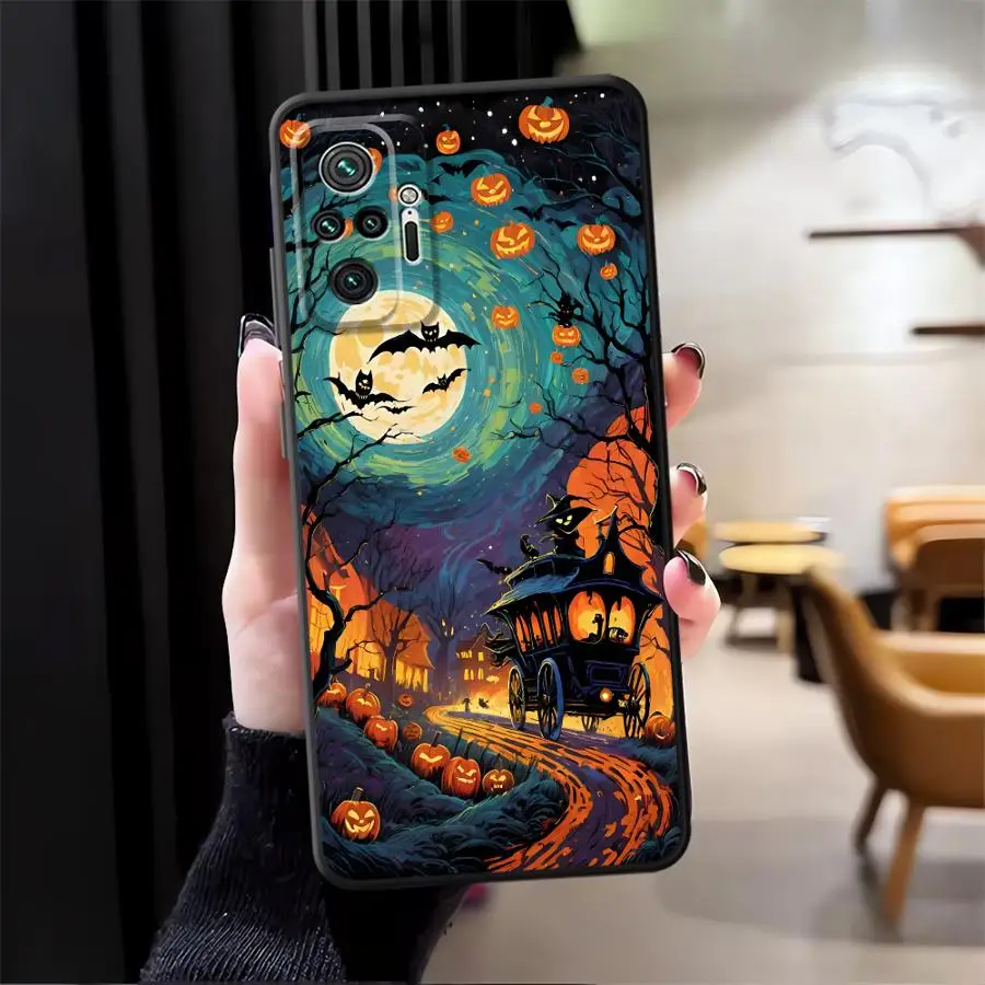 حافظة لهاتف Xiaomi Redmi Note 10S 10 9 8 Pro 9s 12S 11 13 12 Pro Plus 11S غطاء خلفي ناعم أشباح الهالوين الوحشية