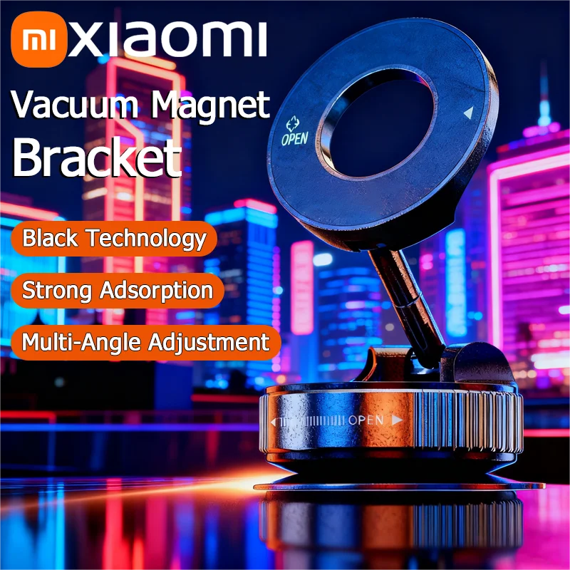 

K007 Ультрасильный магнитный автомобильный держатель для телефона, складной дизайн 360° ° Регулируемое вакуумное крепление для универсального использования в автомобильном столе для ванной комнаты