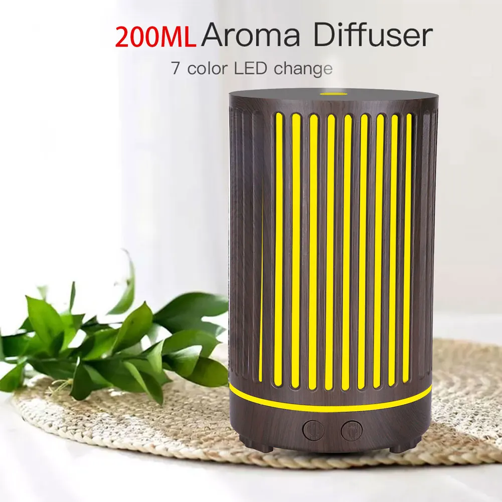 

200ml Household Mute Aromatherapy Diffuser 10W Air Humidifier with Colorful Night Air Humidifier Aromatherapy Diffuser US PLUG