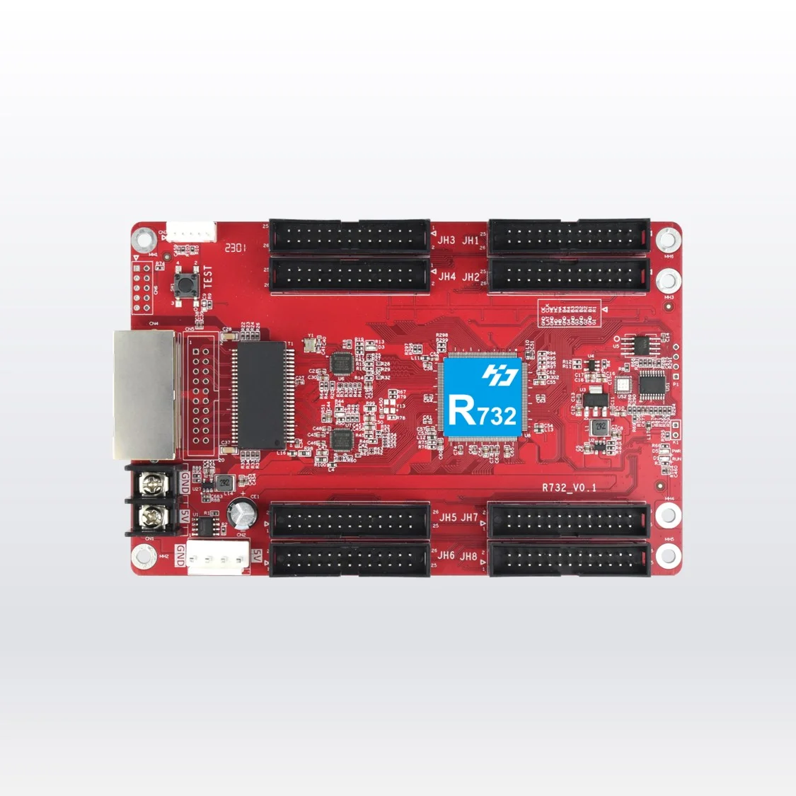 Huidu LED Receiving Card R732 With 8*HUB320 Interface Is Suitable For Indoor Small Pitch Module Indoor P1.25 LED HD Display