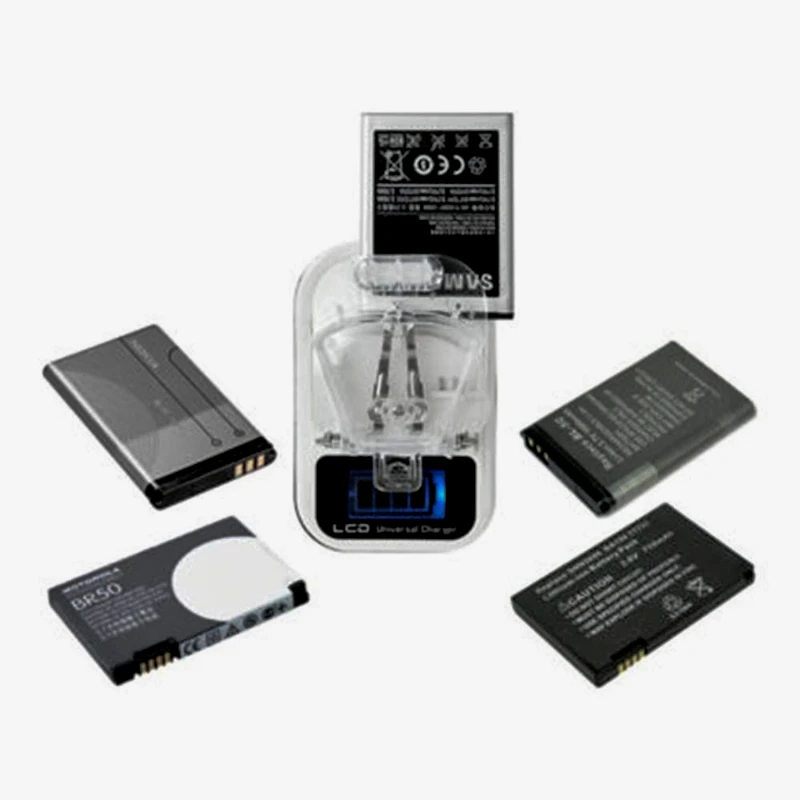 Universal battery charger travel USB wall charging with LCD display Used for ordinary small rechargeable batteries