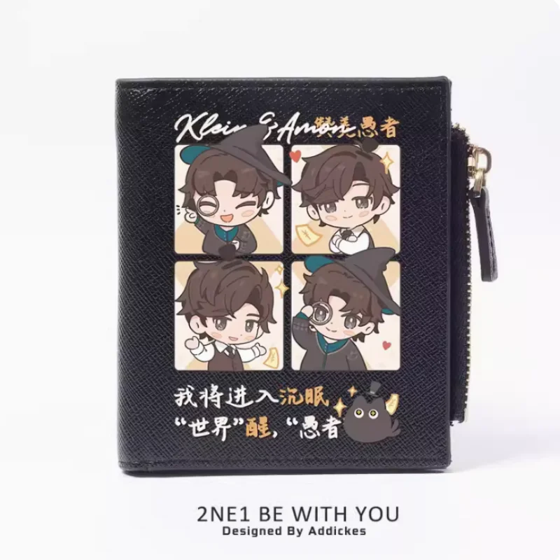 Anime Lord of Mysteries Klein Moretti Fashion Wallet PU Purse Card Coin Zipper Money Bag Cosplay Gift B692