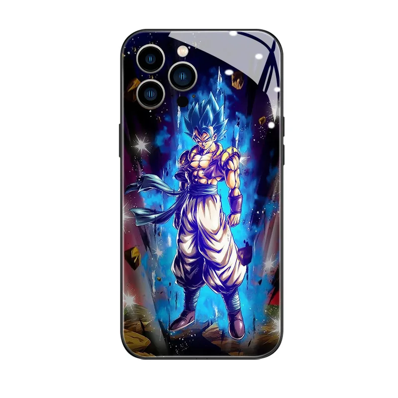 Dragon Ball custodia per telefono Anime per Apple iPhone 15 Pro Max 13 14 12 11 ProMAX Cover antiurto per armatura musica Light Up Cover per telefono