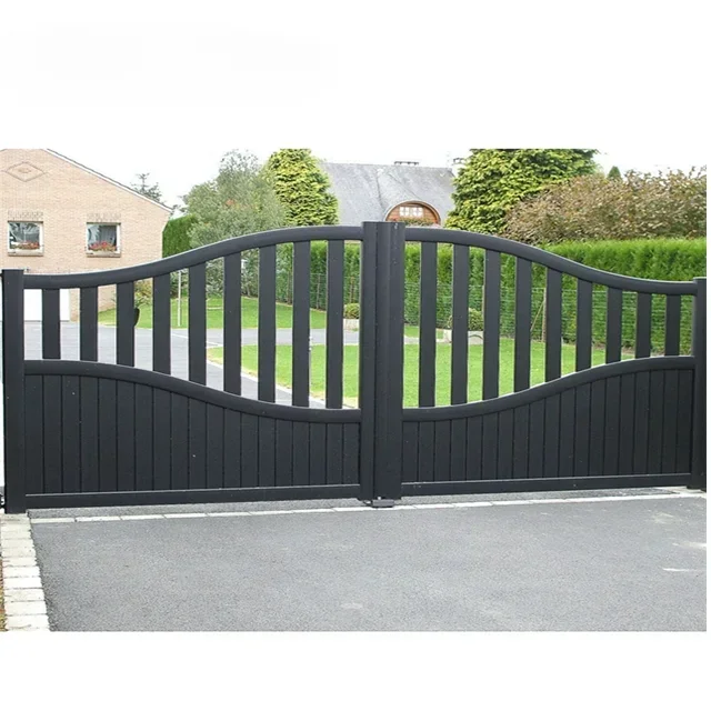 อลูมิเนียม Cantilever Gate ประตูความเป็นส่วนตัวระบบไฟฟ้าอัตโนมัติอลูมิเนียม Pedestrian Gate Driveway เลื่อน Cantilever Gate Kit