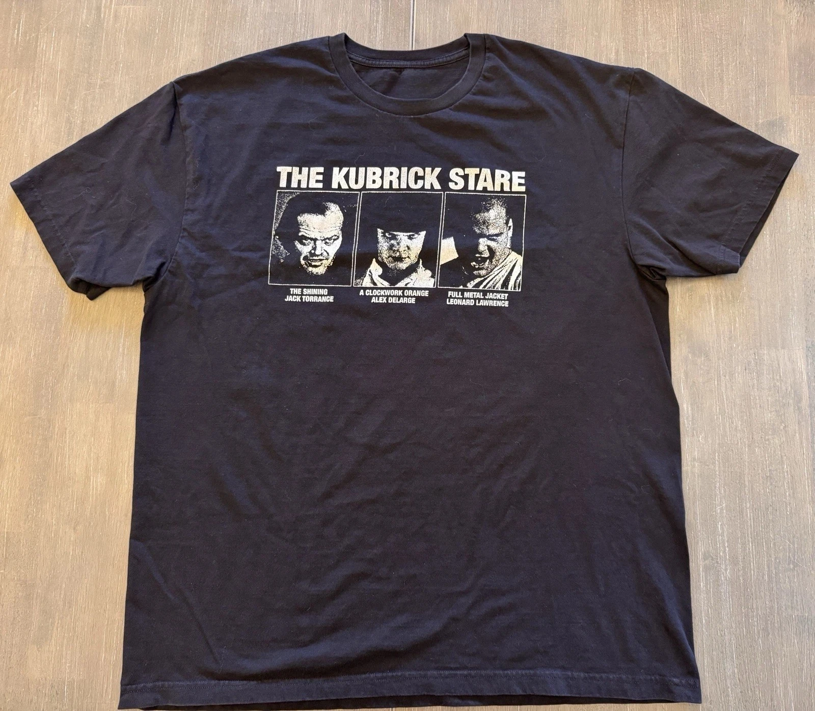 Stanley Kubrick T-Shirt Mens XL Black Movies Classic Stare Urban Y2K Graphic T-Shirt High-end Luxury Unisex Style