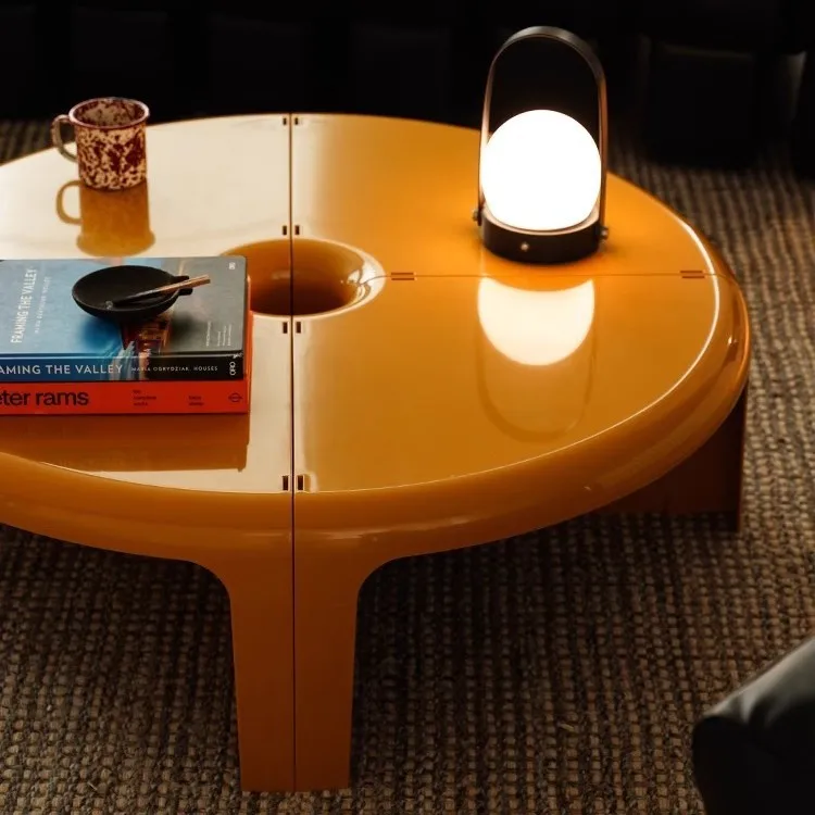 Furniture splicing combination coffee table household bedside table living room round side cabinet