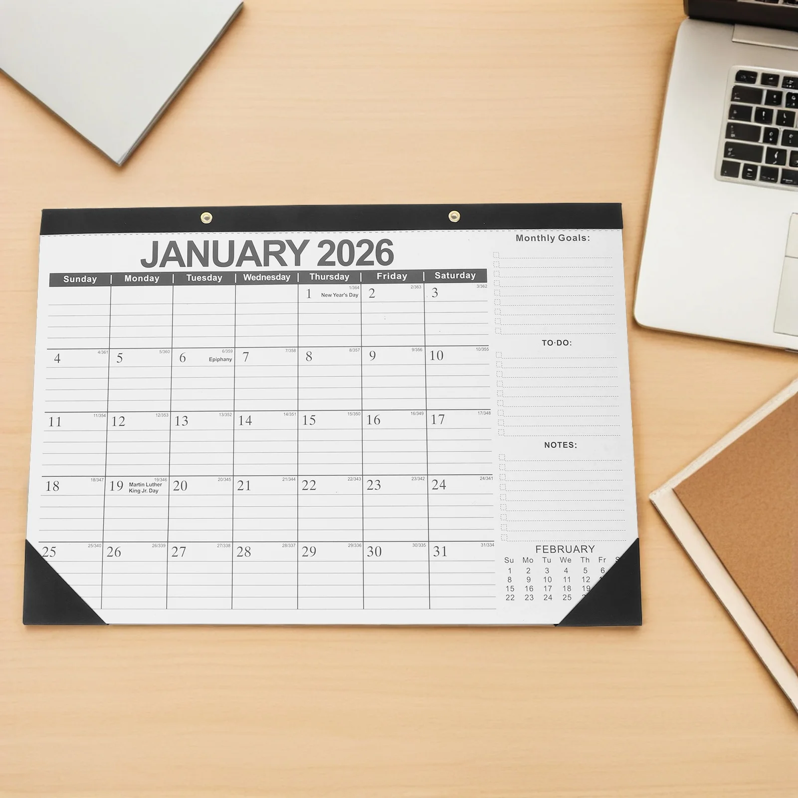 2026-2027 تقويم الحائط شبكة كبيرة مخطط شهري مكتب الأسرة الجدول اليومي المنظم ورقة عمودية معلقة التقويم ديكور #2