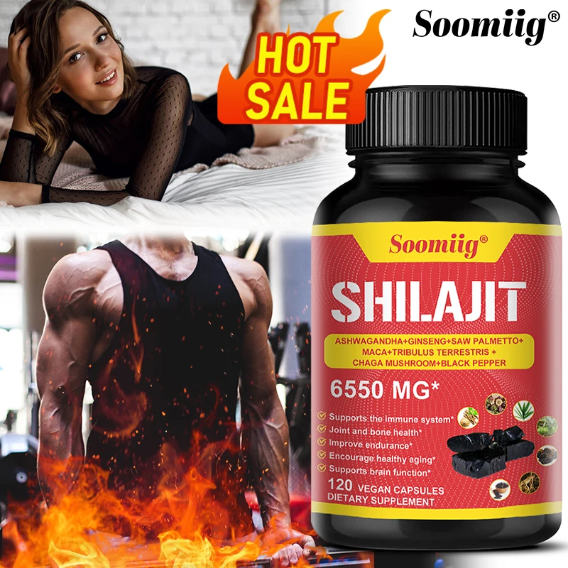 Pure Himalayan Shilajit Capsules - Supports Healthy Aging Bones and Joints, Improves Energy, Endurance and Muscle Recovery