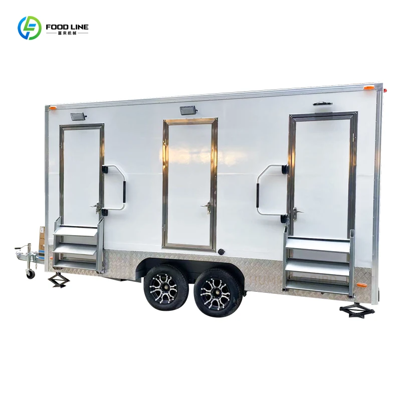 

Передвижной туалет-душ на заказ с раздвижной дверью, роскошный уличный душевой модуль