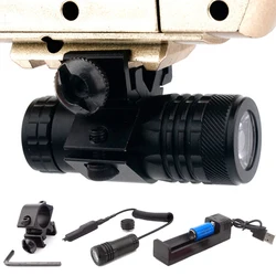 Tactical Weapon Gun Light Flashlight Airsoft Hunting Flashlight Mini Pistol Gun Searchlight for 11/20mm Rail