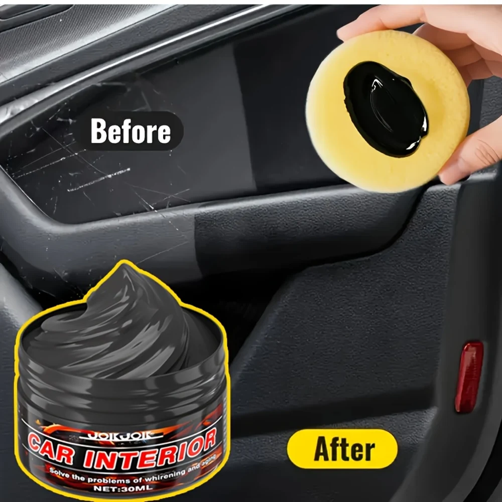 Pasta multifuncional para remodelação de pneus e interiores de automóveis - Pasta de escurecimento e brilho para painel, painéis de portas, acabamento - Re