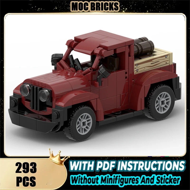 

Moc Building Blocks Vintage Truck Technology Modular Bricks Model Gifts Christmas Toys DIY Sets Assembly