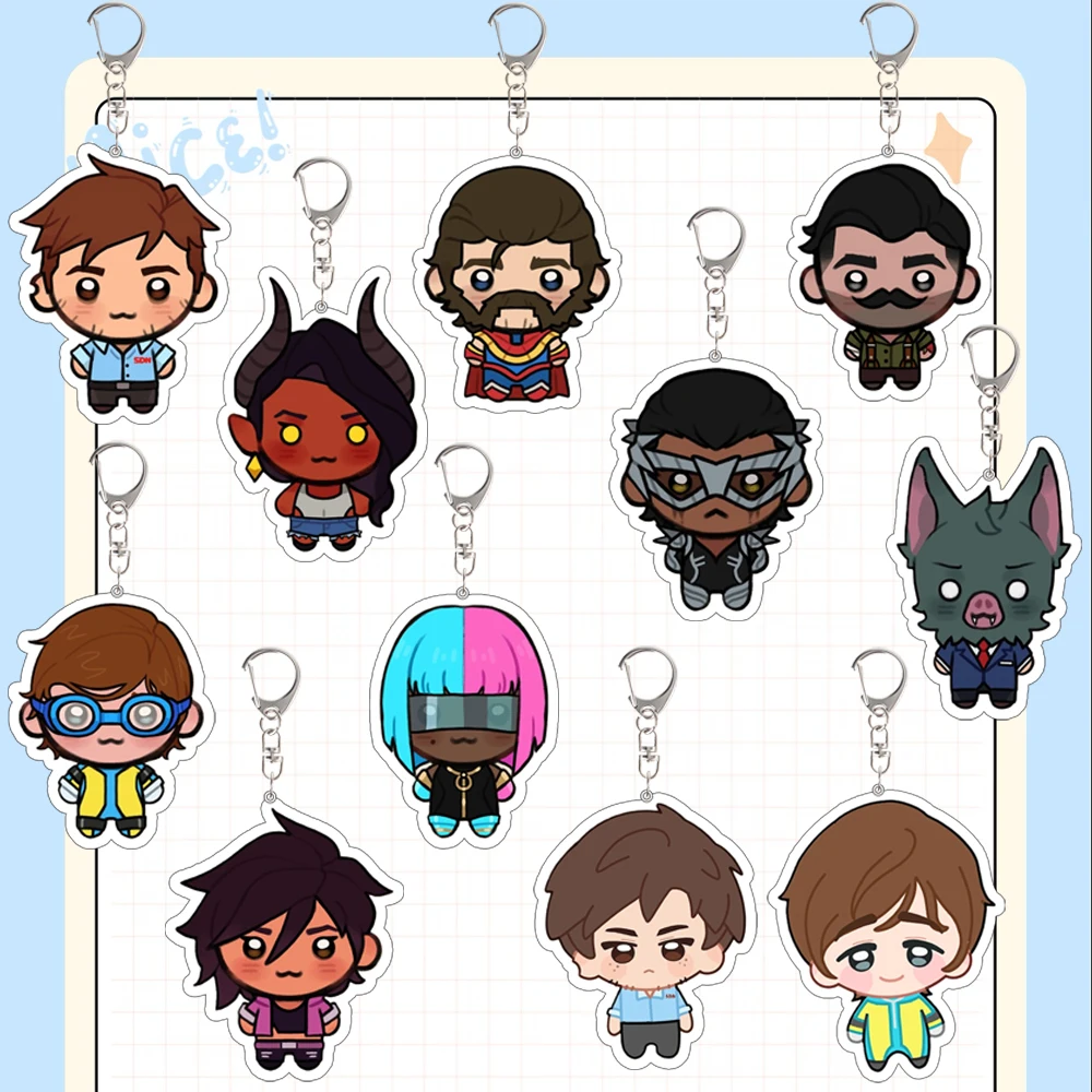 لإرسال لعبة Q نسخة سلسلة Golem Waterboy روبرت سونار InvIsIgal كوبيه Flambae سلسلة مفاتيح مصنوعة من الأكريليك إرسال الأصدقاء هدية