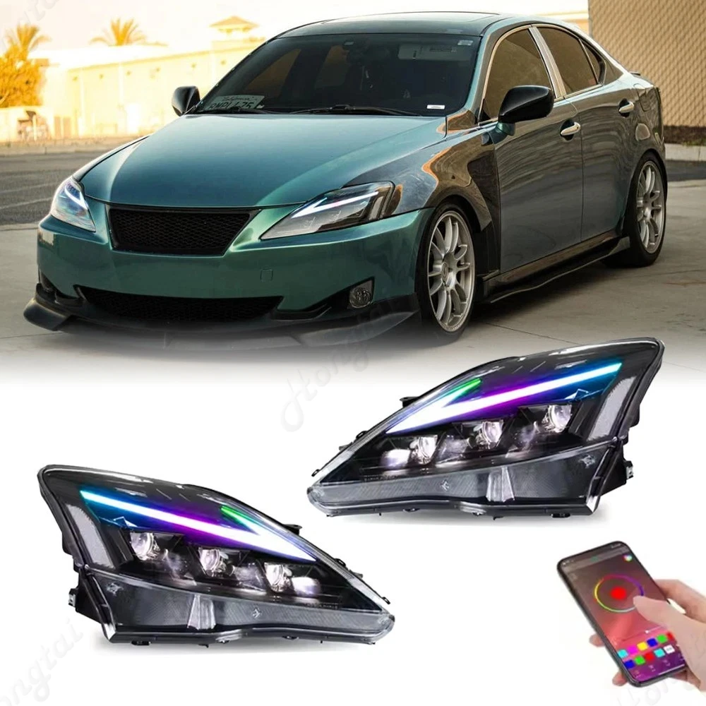 Daytime running light For 2006-2007-2008-2009-2010-2013 Lexus IS250 IS350 headlight assembly ,Car retrofit front LED headlights