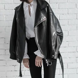 Women's Long-Sleeve Trench Coat with Lapel, Loose Fitting, Korean Style, Street Hipster, Outerwear Over Winter Clothes, 2023