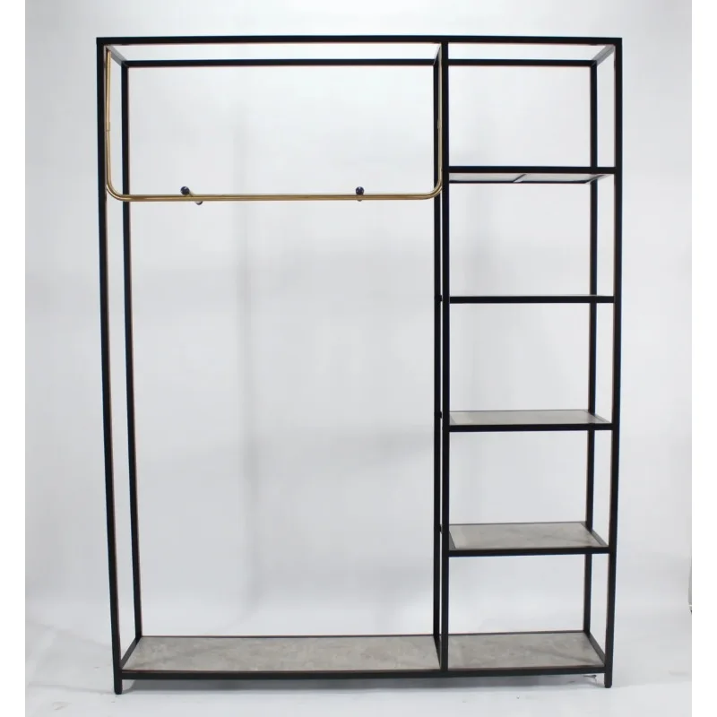 Clothes Display Stand Modern Boutique Decoration Garment Shop Display Shelf Metal Shop Display Rack