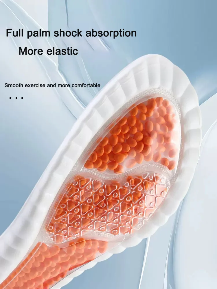 New Sport Latex Insole Comfortable Plantar Fasciitis Insoles for Feet Man Women Orthopedic Shoe Sole Running Accessories