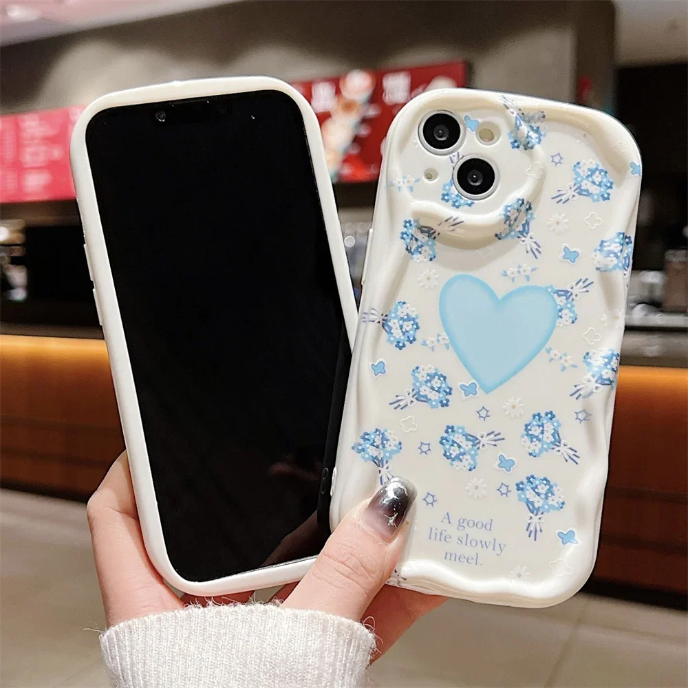 Full Screen of Broken Flowers Phone Case For Xiaomi Redmi 14C 13C 13 4G 12C 12 10A 10C 9A 9C 9T 9 A2 A3 Plus Soft Silicon Cover