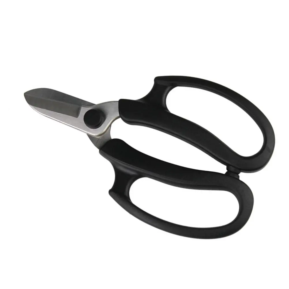 

Черные круглогубые садовые ножницы для цветов, сверхпрочные, острые, стальные, для обрезки цветов, веток, проволоки, лент, инструменты для флористики