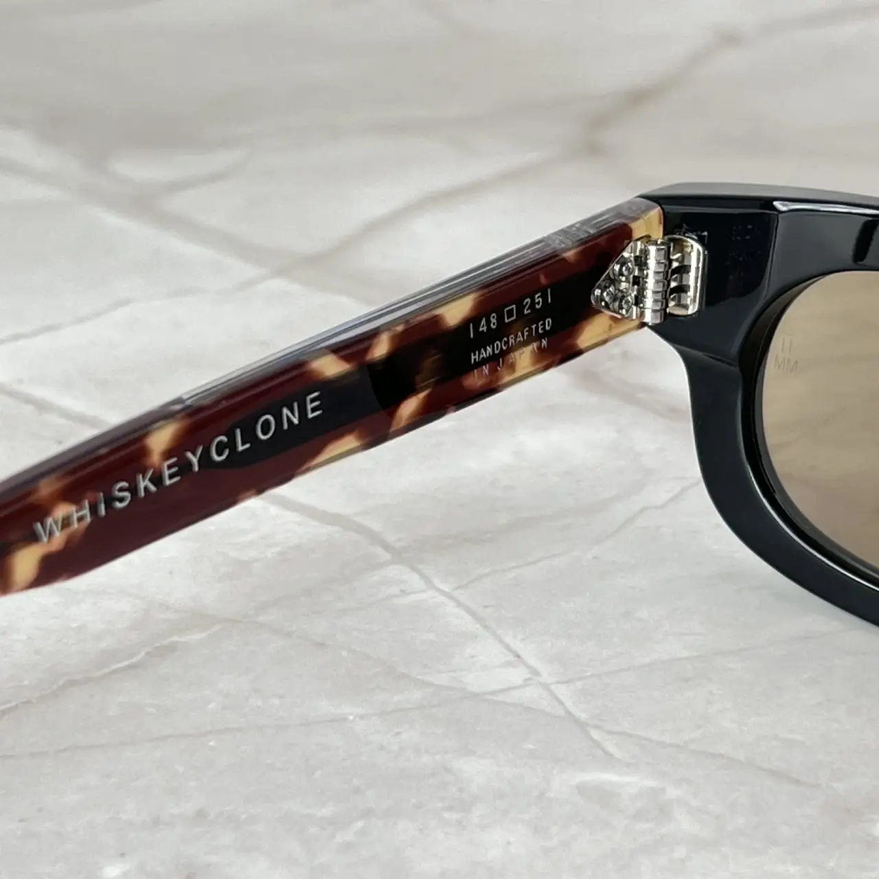 WHISKYCLONE NEUE HANDGEMACHTE Sonnenbrille G-DRAGON Style Herren Damen Acetat Premium Klassisch Original Luxus Design UV400 mit Etui