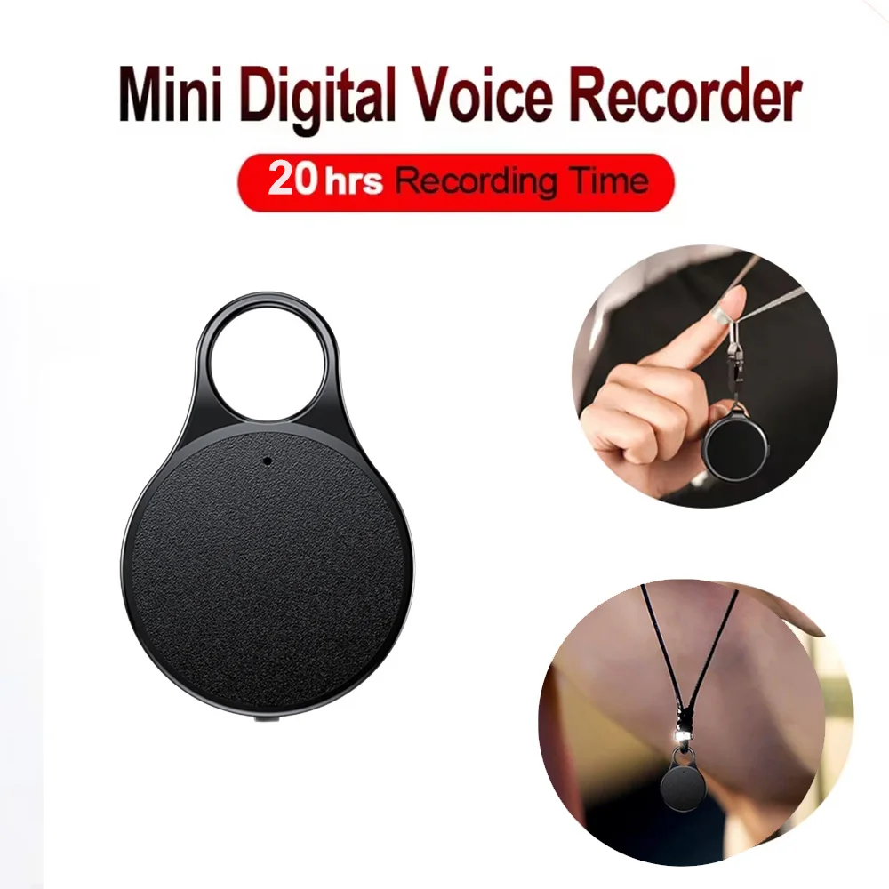 New Pendant Mini Voice Recorder Noise Reduce Sound Record  32/16G Activated Small Dictaphone Professional digital Dictaphone MP3