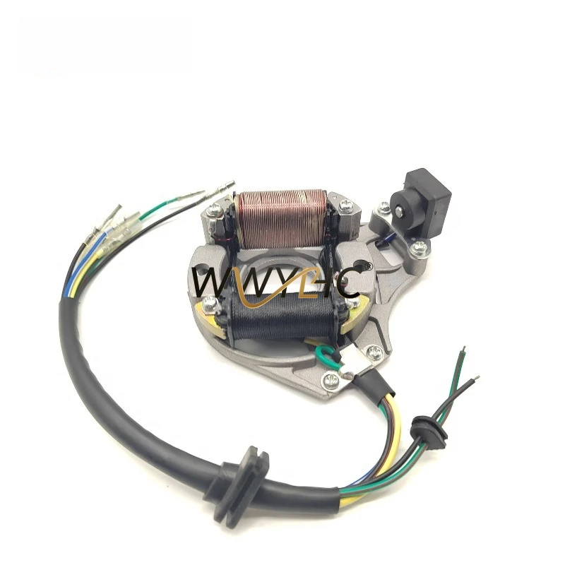Suitable for Motorcycle Off-road Vehicle ATV Accessories DY100 Generator Magnetoelectric Coil, Half-wave 2-pole 100CC 110CC