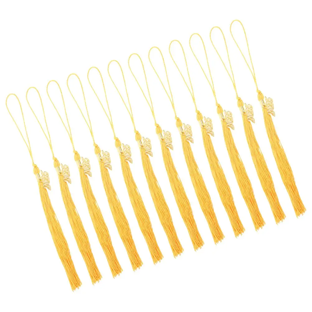 

12 Pcs Memorial Charm Graduation Cap Accessories Tassel Presents Charms Zinc Alloy