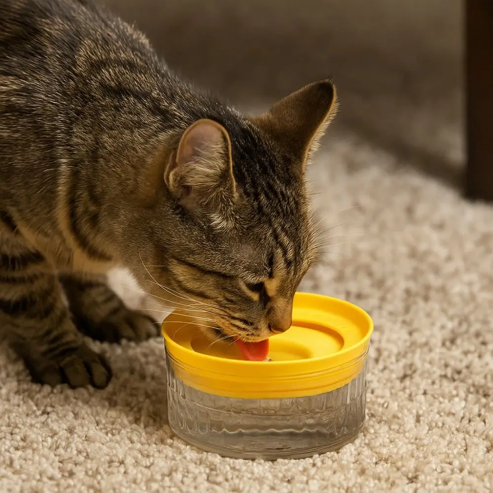 

Large Capacity Pet Water Bowl Detachable Anti Splash Dog Floating Bowl Anti-tipping Anti Wetting Mouth Automatic Dog Bowl Travel