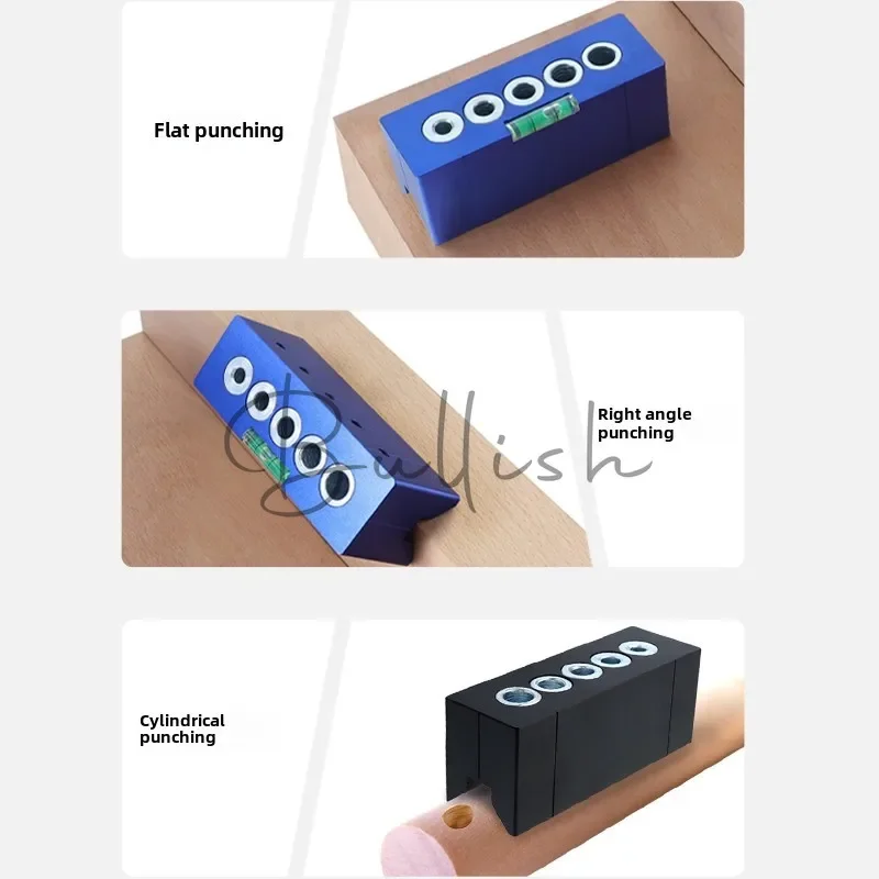 Woodworking Punch Positioner Round Tube Vertical Opener Round Dent Positioning Auxiliary Opening Tool