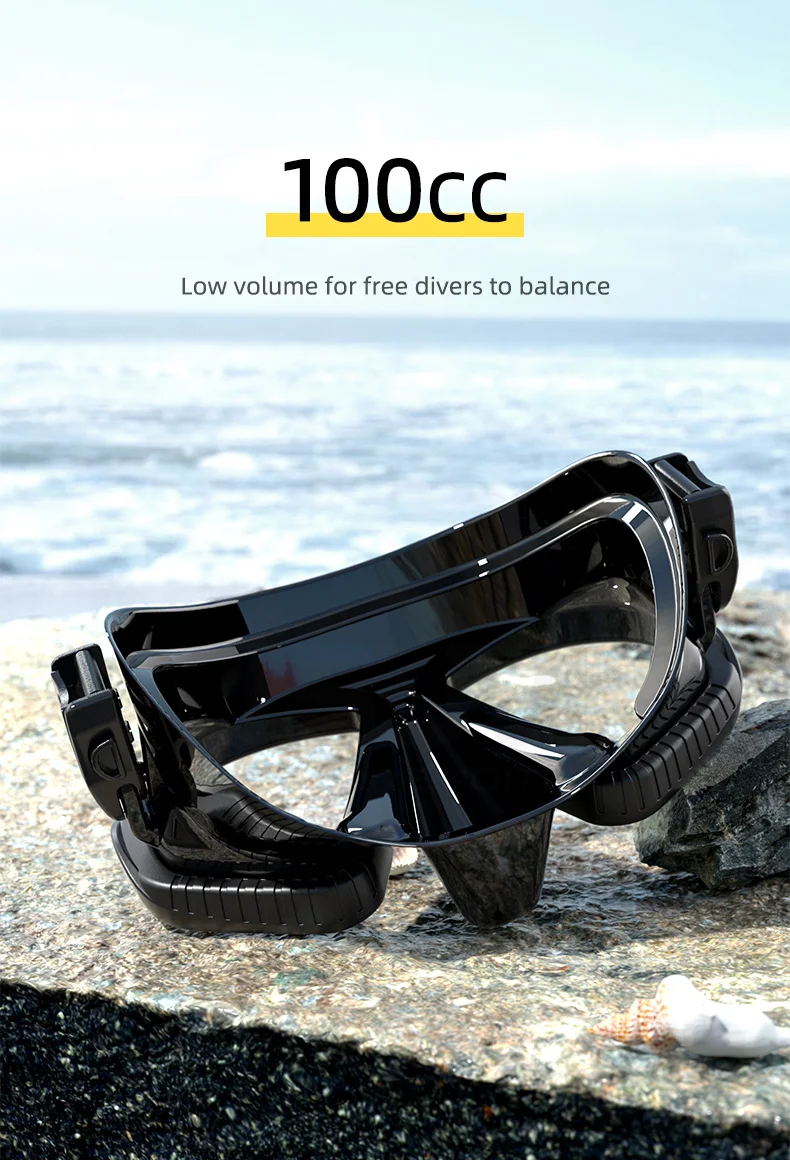 JSJM Premium Professionelles Tauchmasken-Schnorchelset aus gehärtetem Glas, beschlagfreie Schwimmbrille, Schnorchelausrüstung für Erwachsene – Detail 8