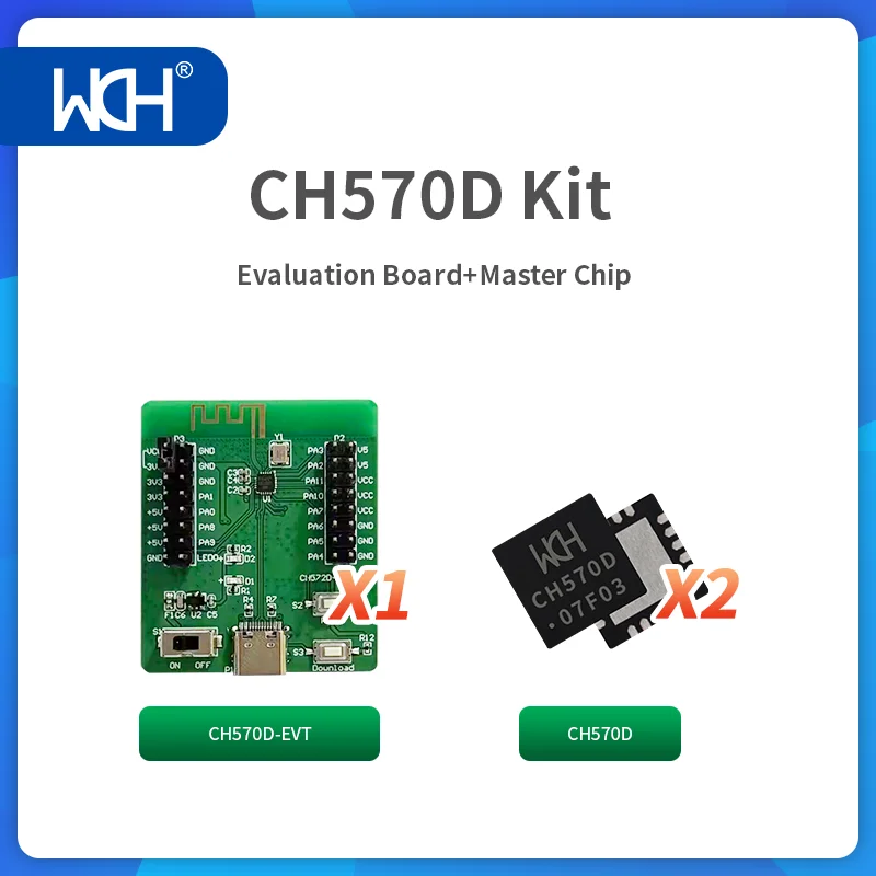 1PCS/Kit   RISC-V MCU CH570 Basic Evaluation Board