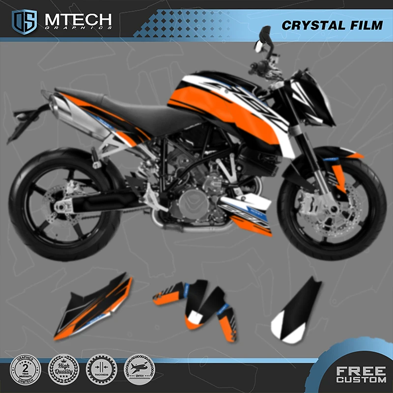 

DSMTECH Custom Motorcycle Graphics Background Decals Stickers Kits for KTM DUKE 990 2005-2016 990R 2007-2013 001