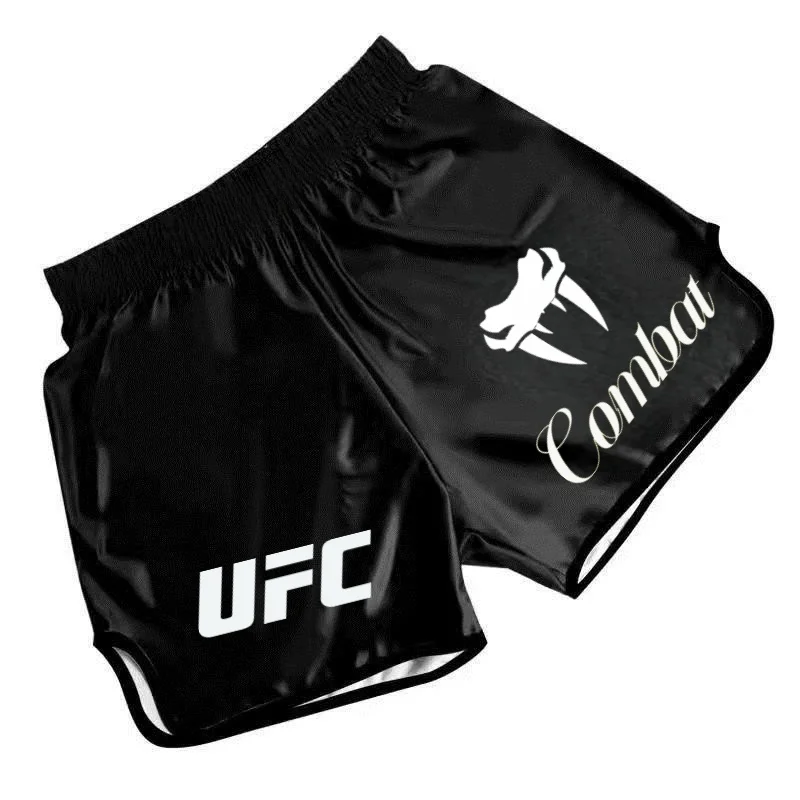 Celana Latihan Tinju Pria Wanita UFC New Hot, Celana Olahraga Luar Ruangan Cepat Kering, Celana Lari, Celana Tinju Malam, Celana Gulat