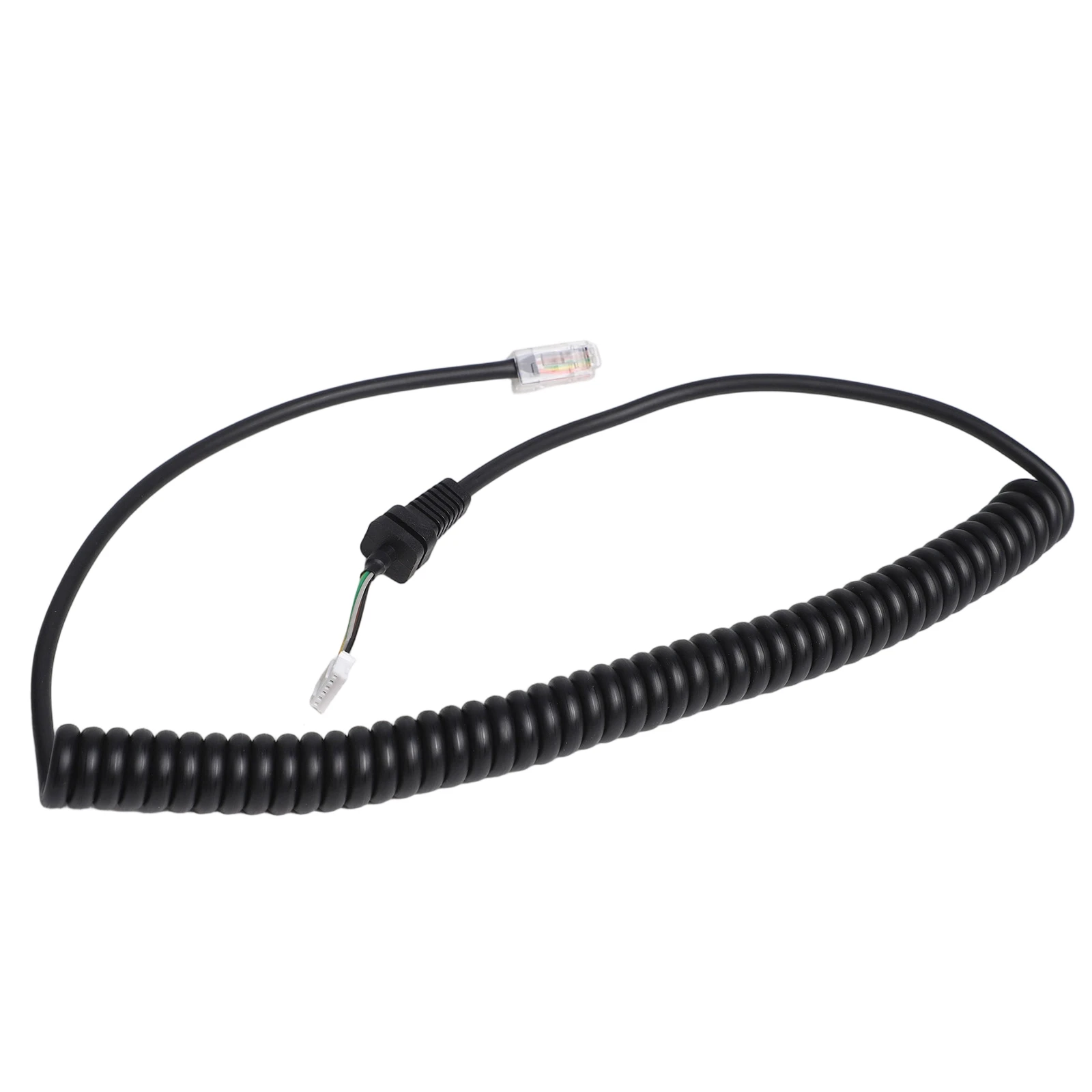 6-Pin Cable Microphone Cable Coil Diameter 4.0 Mm Flexible Length Up To 150 Cm Handheld Microphone Cord 4.0 Mm