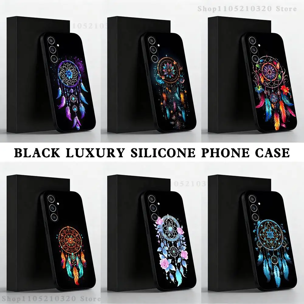 

Feather Art Dreamcatcher Phone Case For Samsung S25,S24,S21,S22,S23,S30,Ultra,S20,Plus,Fe,Lite,Note,10,9,5G Black Cover