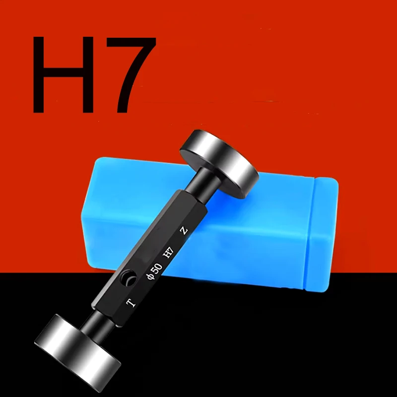 High Precision Glossy Plug Gauge GO/NO GO Gage Metric Gauge H7 Internal Precision Smooth Gage Fine, Pitch Gap Test Tool