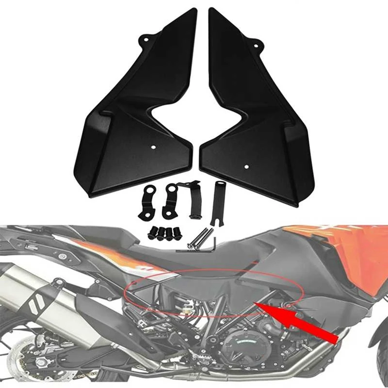 Motorcycle Radiator Side Guard Fairing Protection Plate Seat Left & Right Side Panels For  1050 1090 1190 ADV 1290