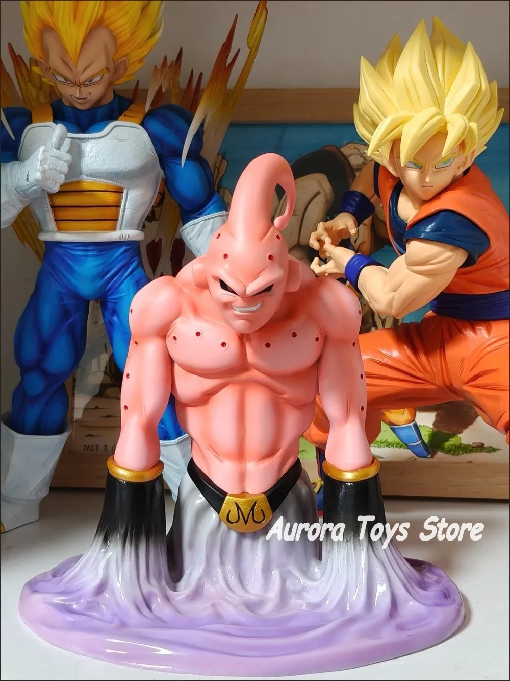 13.5 سنتيمتر/5.31in أنيمي لعبة دراغون بول Z الشكل ماجين بو عمل أرقام بولي كلوريد الفينيل تمثال سطح المكتب الزينة جمع نموذج اللعب الهدايا