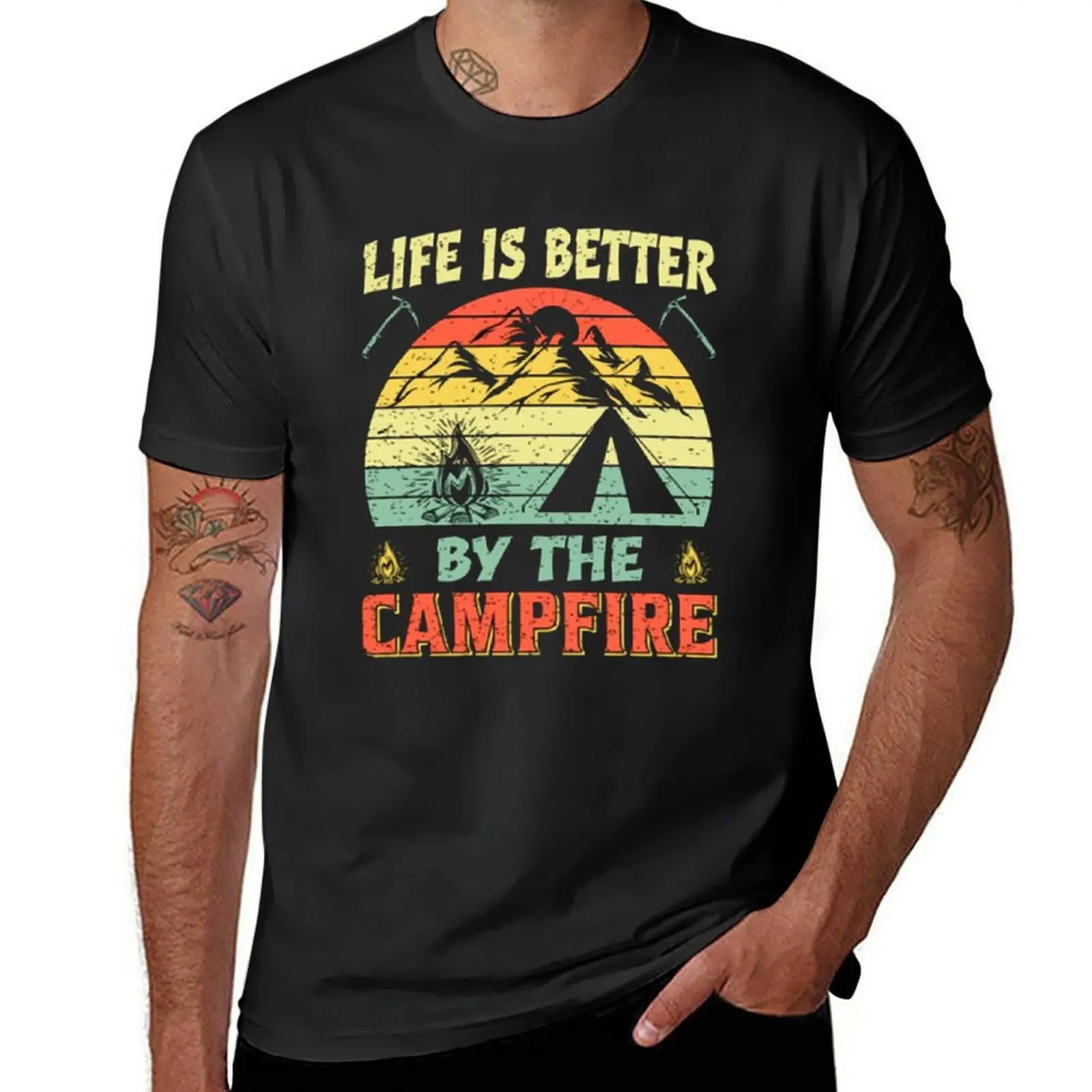 Life is Better By The Campfire T-Shirt sublime boys animal print plain t shirts men