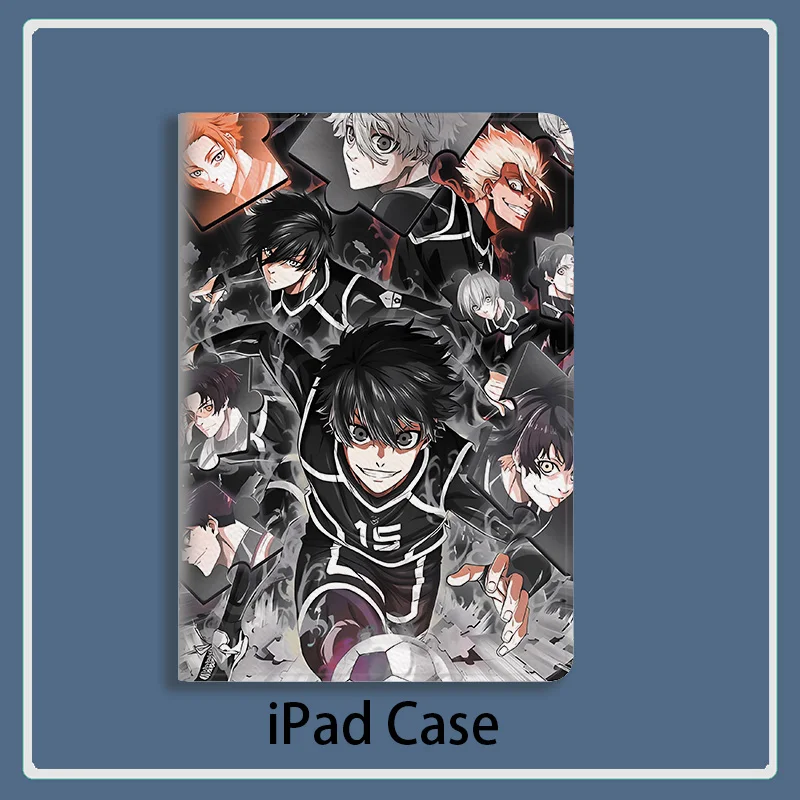 BLUE LOCK Anime Isagi Yoichi Case For iPad 10.2 9th 10th Air 6 5 Mini 4 7 Case Luxury Silicone Pro 10.9 11 13 For iPad Air 2 3 4