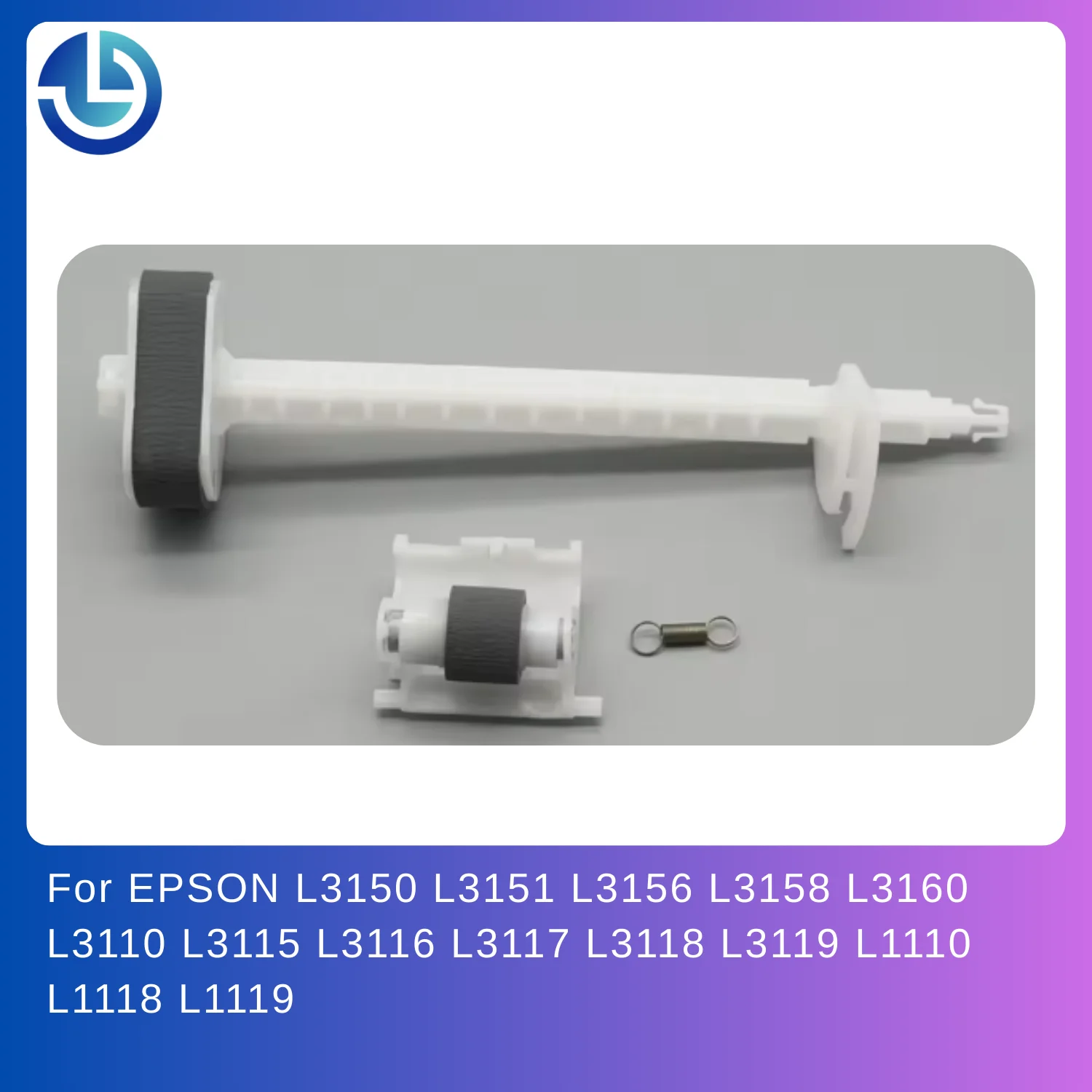 

3X Feed Pickup for EPSON L3150 3151 3156 3158 3160 3110 3115 3116 3117 3118 3119 1110 1118 1119 Separation Roller
