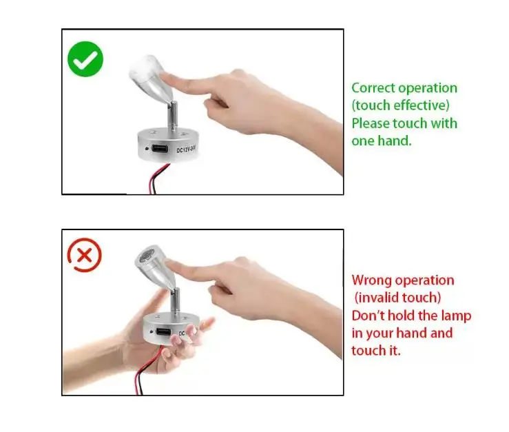 12V 24V RV Boat LED Reading Light Flexible Touch Switch Wall Lamp with USB Charger Port for Motorhome Yacht Cabin Home Use