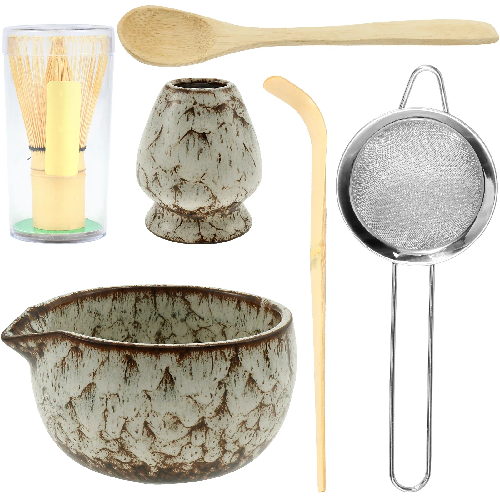 

3/6 шт. набор венчиков для матча, элегантный набор матча, набор японских чайных чашек, в комплект входит держатель для венчика, керамическая чаша, наборы кухонных гаджетов для дома