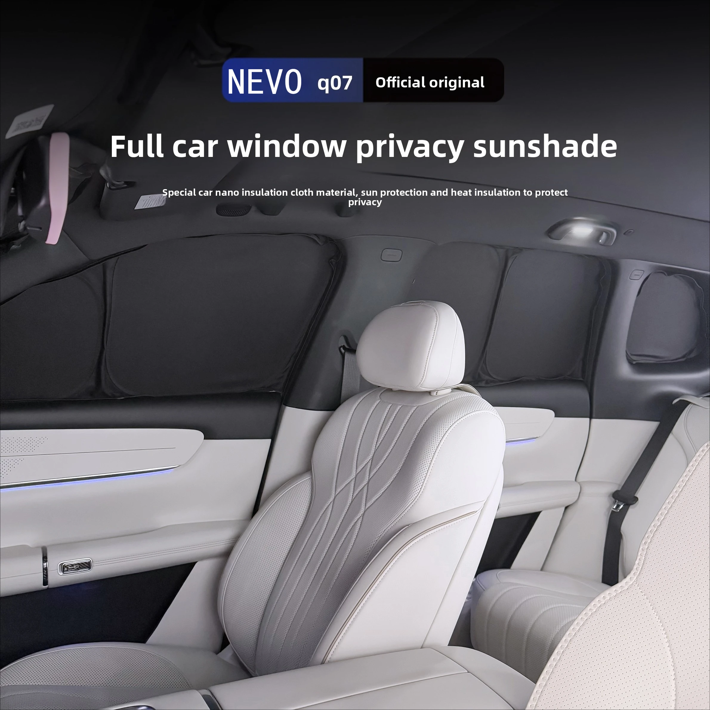 Good Quality New Double-layer Sunshade Sunscreen, Heat Insulation, Electrostatic Adsorption Non-destructive Installation For Cha