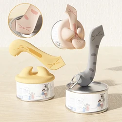 Multifunction Pet Food Canned Opener TPE Small Spoon Jar Opener Puppy Feeding Food Scoop Cat Dog Feeder Shovel Pets Accessories