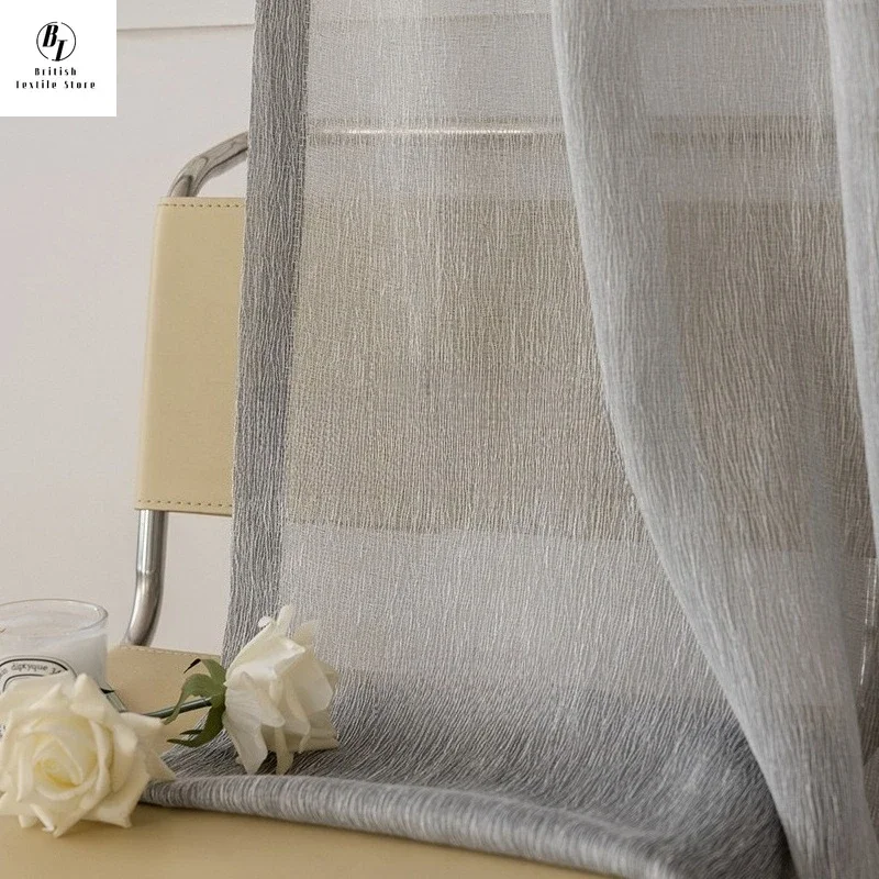 

Custom Size！！Modern Simple Japanese Cotton and Linen Sunshade Thermal Insulation Curtains for Living Dining Room Bedroom Decor