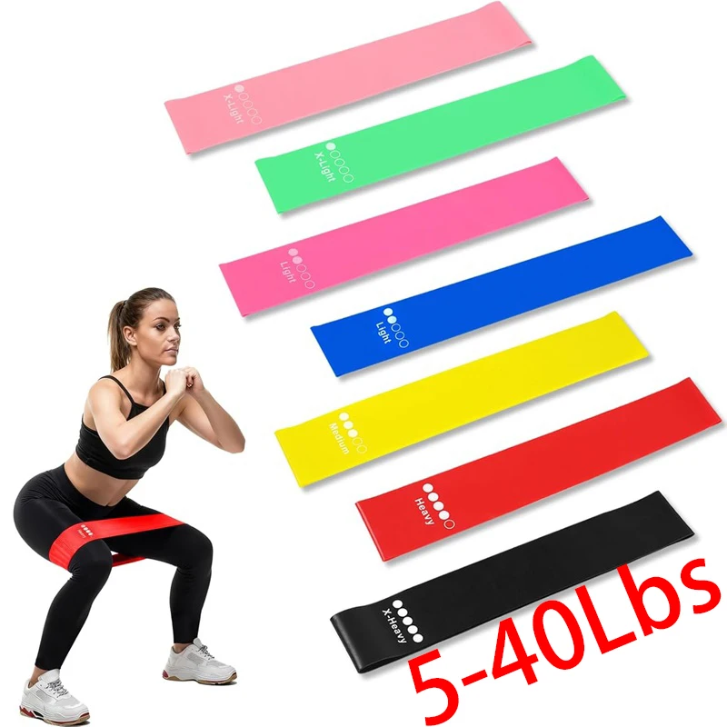 Juego de Bandas de Resistencia para Fitness, Bandas Elásticas de Goma para Entrenamiento de Fuerza, Expansor para Yoga, Equipo de Gimnasio, Pilates, Deportes