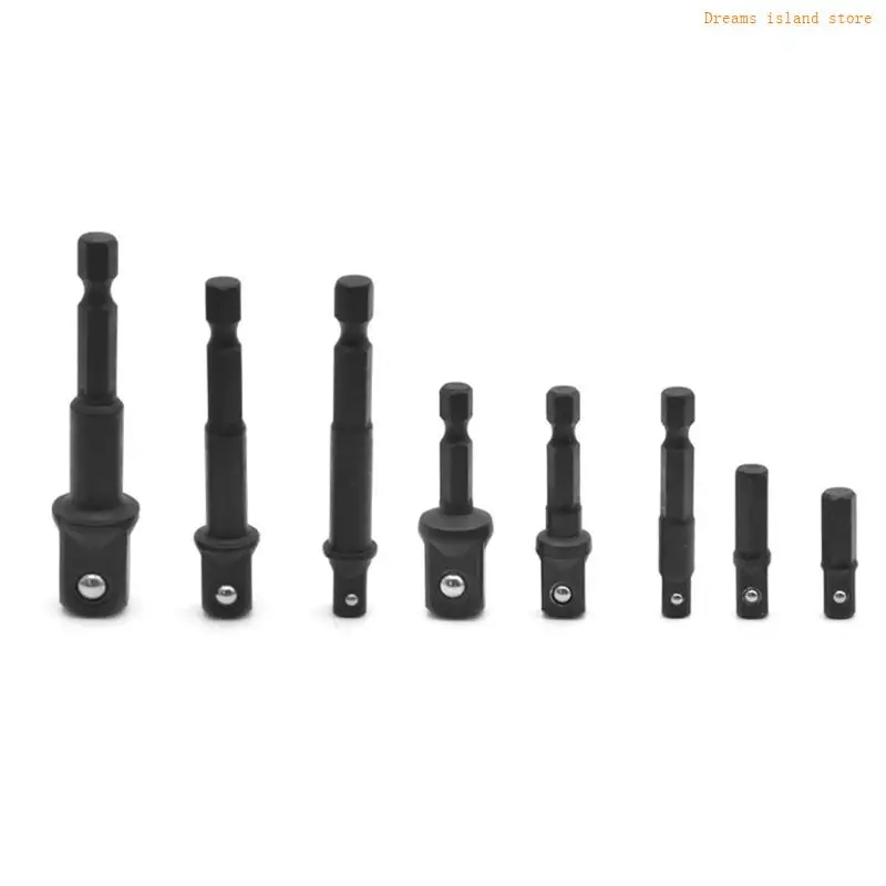 Adaptador socket grado impacto 12 PCS Conjunto accesorios cavas hexadecería Accesorios herramientas y