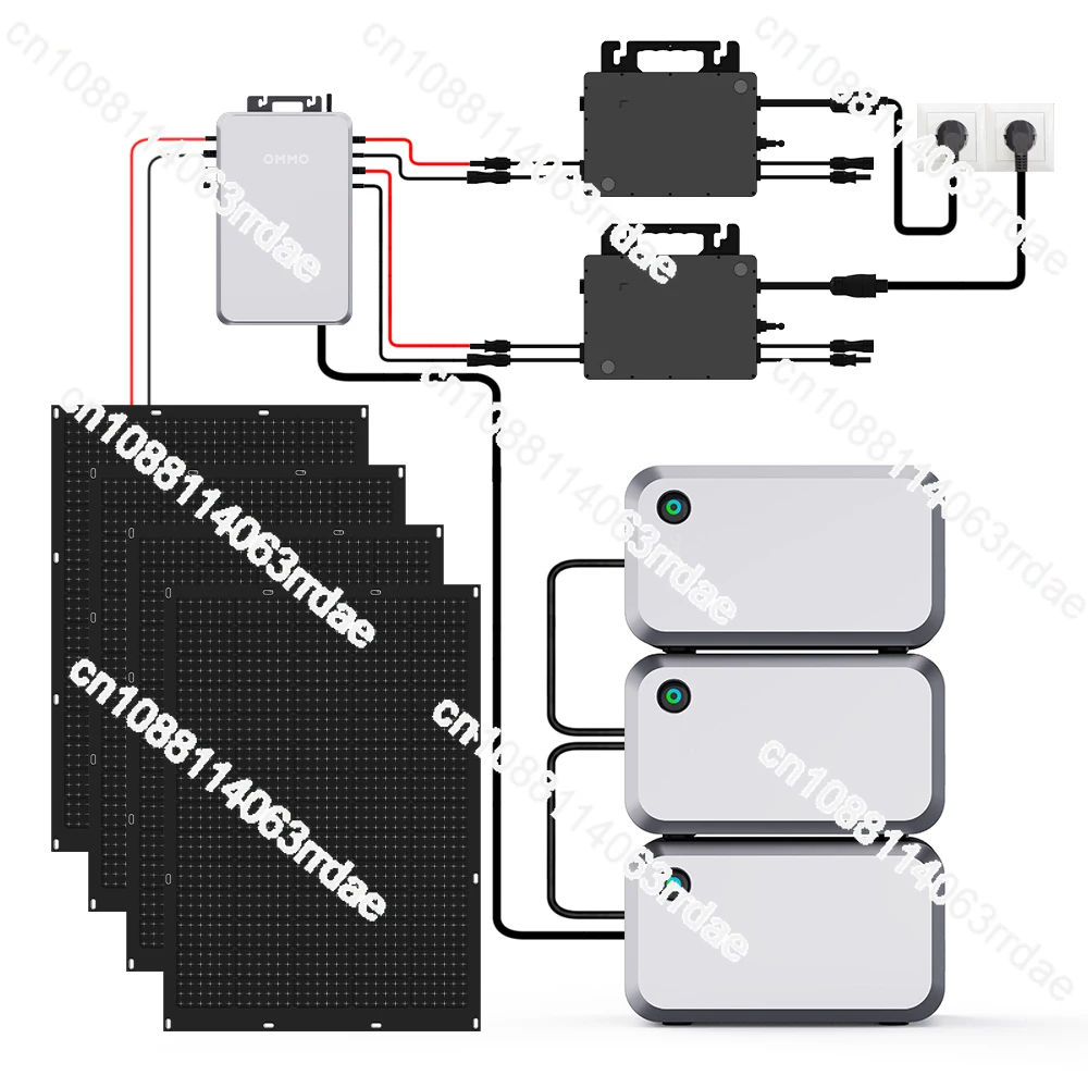 New Energy Home Solar System Solar Sets 2kwh 4kwh 6kwh On Grid Complete Home Kit Solar Panel System For House