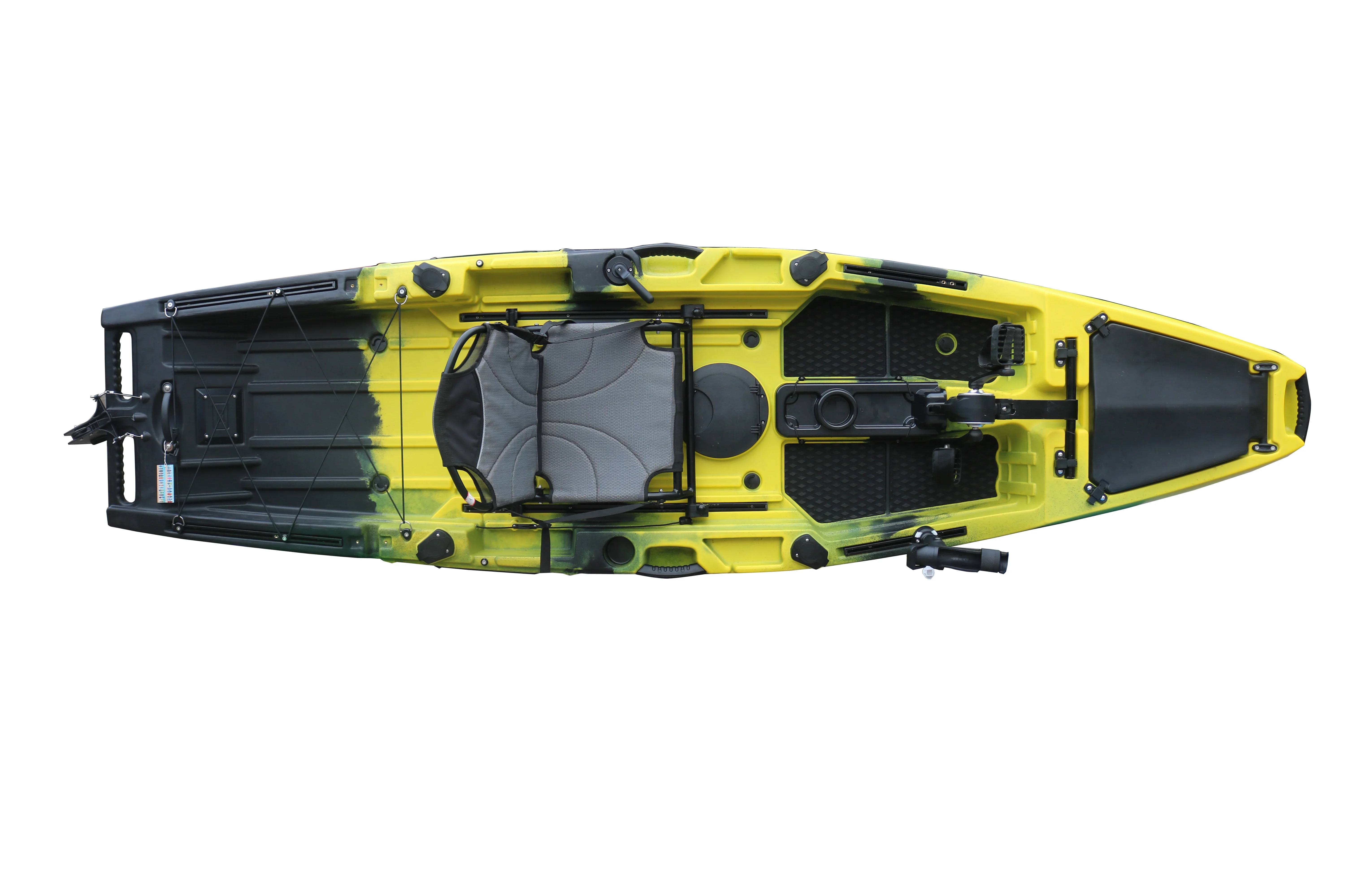 2024 Hot Seller 10.5FT Single Seat Fishing Kayak Sit on Top Pedal Kayak With Wheel Fishing Kayak With Pedal Drive